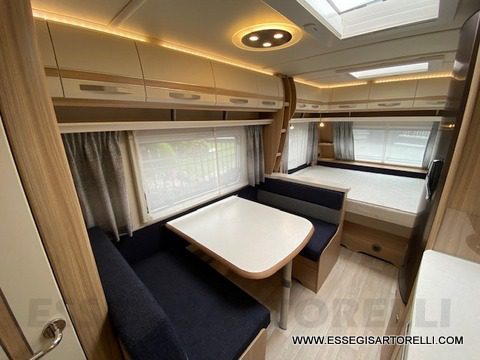 Fendt Bianco Selection 515 SKM caravan 5 posti 2019 camperizzata WEBASTO e MOVER full