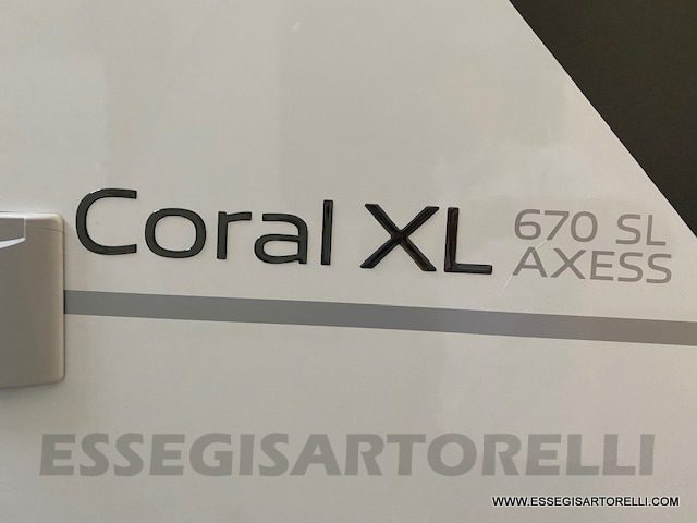 Adria Coral XL AXESS A 670 SL 165 CV POWER GAMMA 2022 garage letti gemelli full
